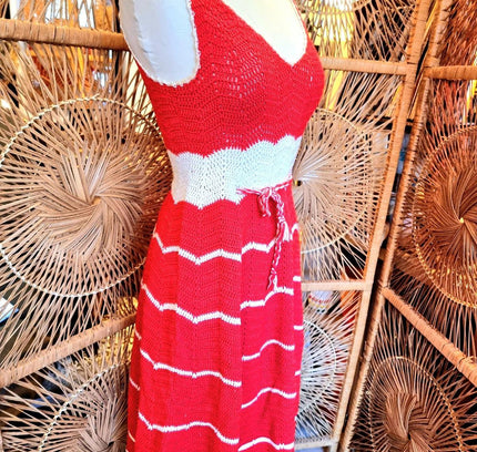 Vintage 70's / 80's Crochet Dress - Yatva