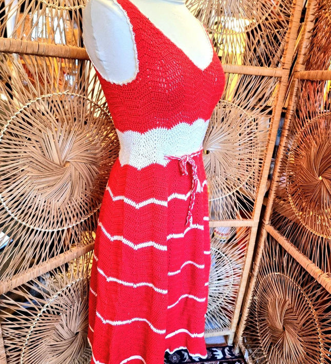 Vintage 70's / 80's Crochet Dress - Yatva