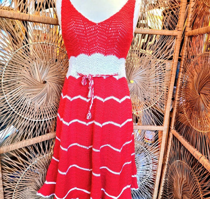 Vintage 70's / 80's Crochet Dress - Yatva
