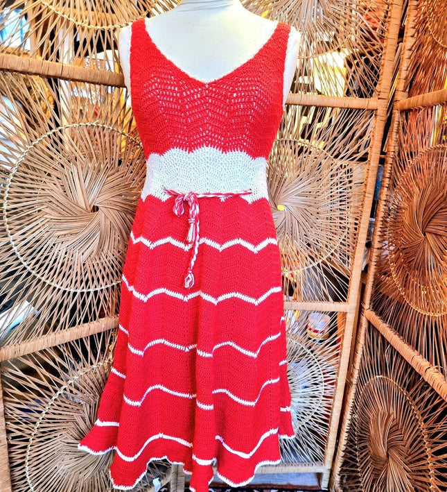 Vintage 70's / 80's Crochet Dress - Yatva