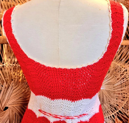 Vintage 70's / 80's Crochet Dress - Yatva