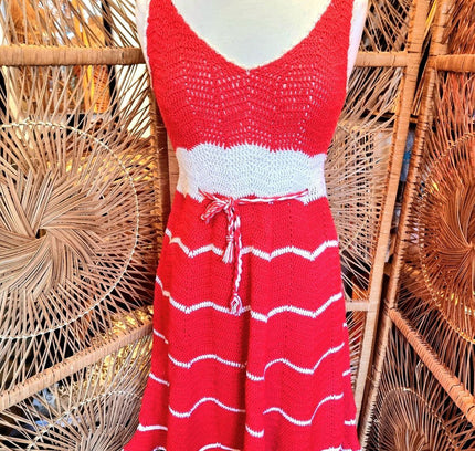 Vintage 70's / 80's Crochet Dress - Yatva