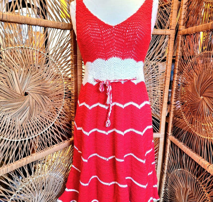 Vintage 70's / 80's Crochet Dress - Yatva