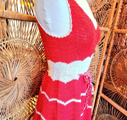 Vintage 70's / 80's Crochet Dress - Yatva