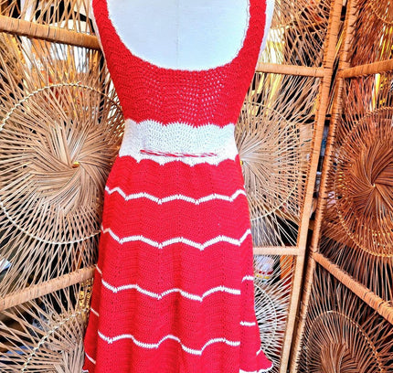 Vintage 70's / 80's Crochet Dress - Yatva