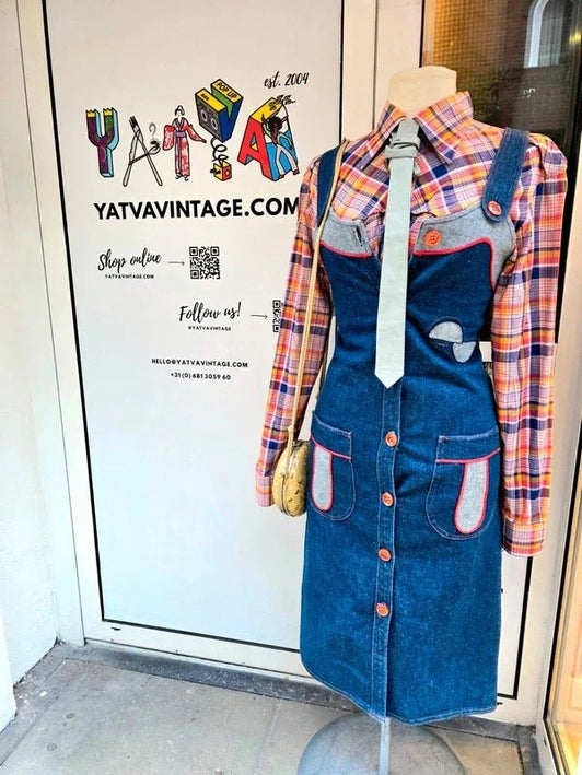 Vintage 70's / 80's Denim Dress - Yatva