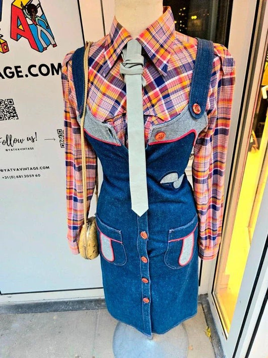Vintage 70's / 80's Denim Dress - Yatva