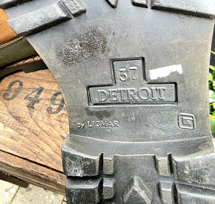 Vintage 70's / 80's Detroit Shearling Ankle Boots - Yatva