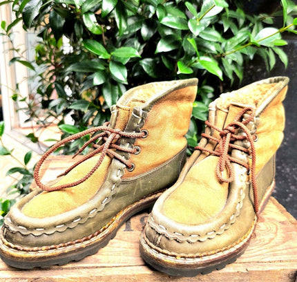 Vintage 70's / 80's Detroit Shearling Ankle Boots - Yatva