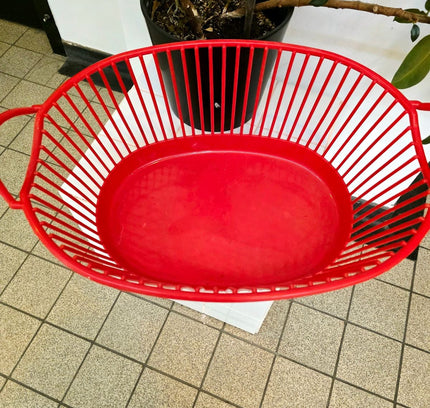 Vintage 70s / 80s Dynaware Slatted Laundry Basket - Yatva