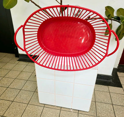 Vintage 70s / 80s Dynaware Slatted Laundry Basket - Yatva