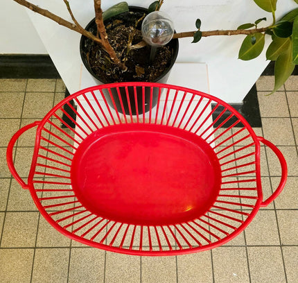Vintage 70s / 80s Dynaware Slatted Laundry Basket - Yatva