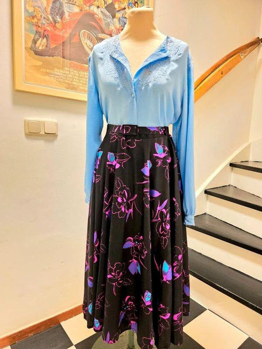 Vintage 70's / 80's Eurofashion Swing Skirt - Yatva