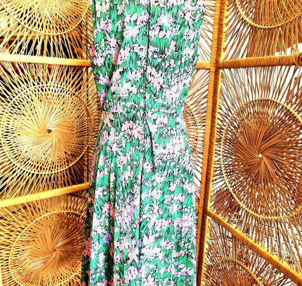 Vintage 70s / 80s Floral Dress - Yatva