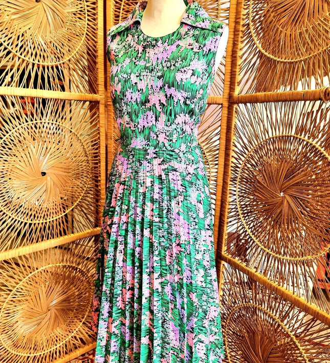 Vintage 70s / 80s Floral Dress - Yatva