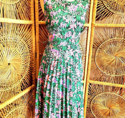 Vintage 70s / 80s Floral Dress - Yatva