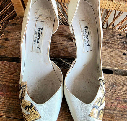 Vintage 70s / 80s Fredeico's exclusiv Peep Toe Shoes - Yatva