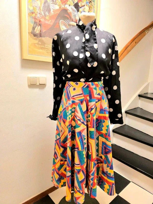 Vintage 70's / 80's Gor - Ray Full Swing Skirt - Yatva