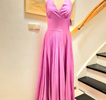 Vintage 70's / 80's Halterneck Maxi Dress - Yatva