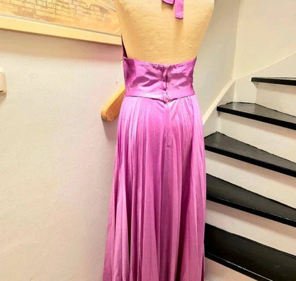 Vintage 70's / 80's Halterneck Maxi Dress - Yatva