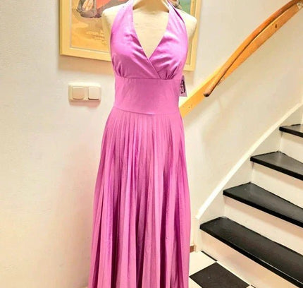 Vintage 70's / 80's Halterneck Maxi Dress - Yatva