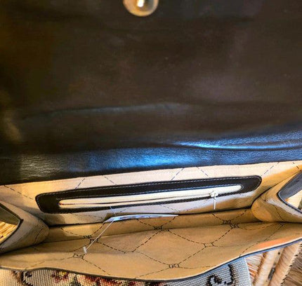 Vintage 70s / 80s Leather Clutch Bag - Yatva