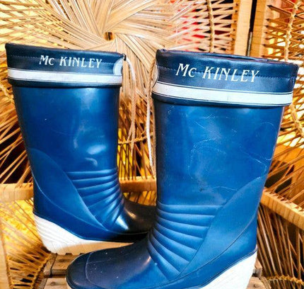 Vintage 70's /80's McKinley Rubber Sailing Wellington Boots - Yatva