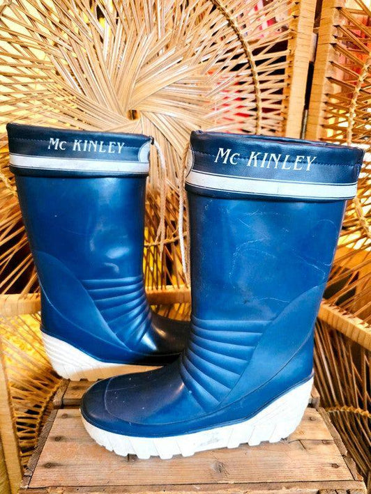 Vintage 70's /80's McKinley Rubber Sailing Wellington Boots - Yatva