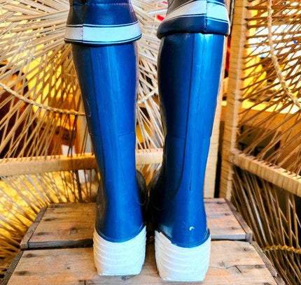 Vintage 70's /80's McKinley Rubber Sailing Wellington Boots - Yatva
