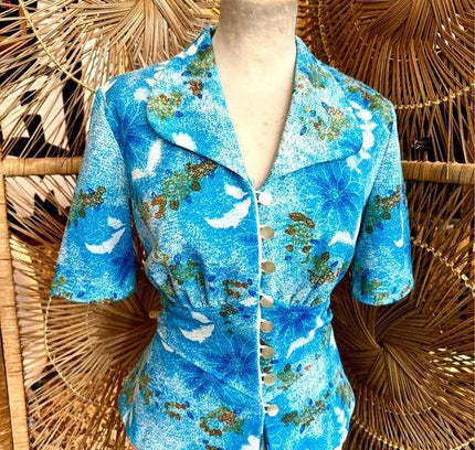 Vintage 70´s / 80´s Peplum Blouse / Top - Yatva