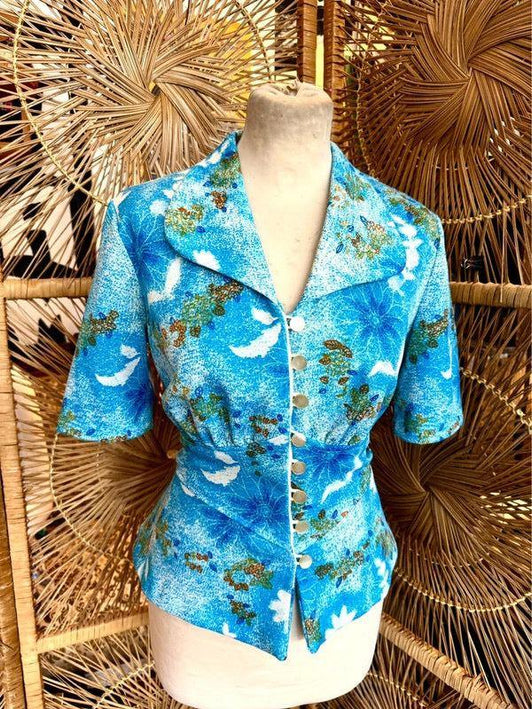 Vintage 70´s / 80´s Peplum Blouse / Top - Yatva