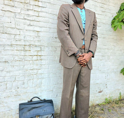 Vintage 70's / 80's Prince Of Wales Trouser Suit - Yatva
