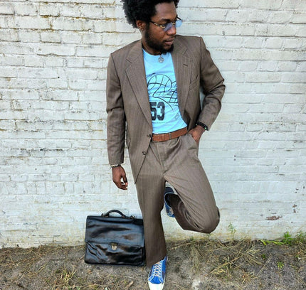 Vintage 70's / 80's Prince Of Wales Trouser Suit - Yatva