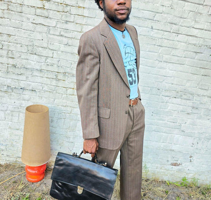Vintage 70's / 80's Prince Of Wales Trouser Suit - Yatva
