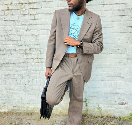 Vintage 70's / 80's Prince Of Wales Trouser Suit - Yatva