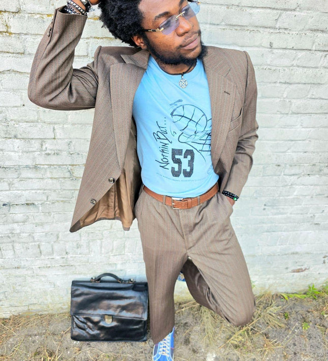 Vintage 70's / 80's Prince Of Wales Trouser Suit - Yatva