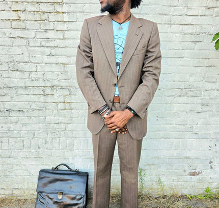 Vintage 70's / 80's Prince Of Wales Trouser Suit - Yatva