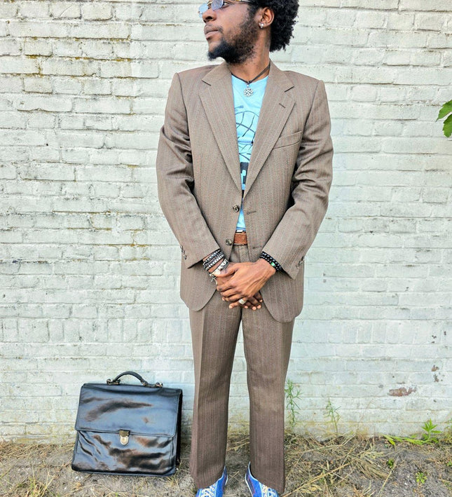 Vintage 70's / 80's Prince Of Wales Trouser Suit - Yatva