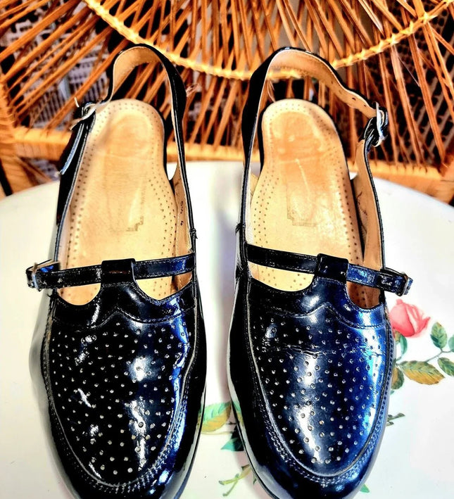 Vintage 70s / 80s Slingback Shoes - Yatva