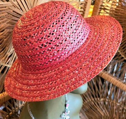 Vintage 70s / 80s Straw Sun Hat - Yatva