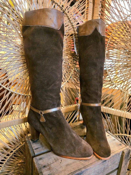 Vintage 70s / 80s Suede Boots - Yatva