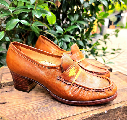 Vintage 70's / 80's V.D. Hammen Brogue Mocassin Shoes - Yatva