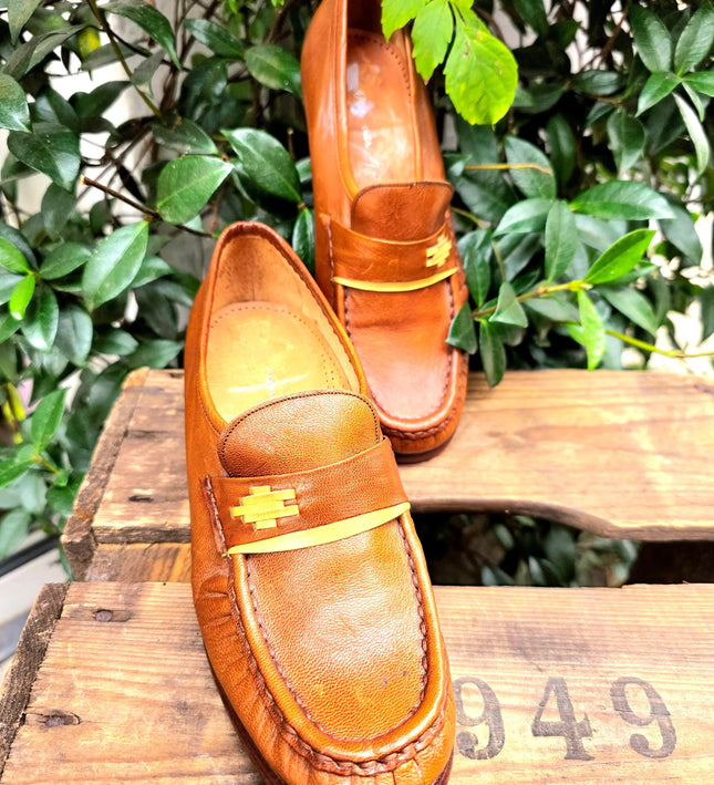 Vintage 70's / 80's V.D. Hammen Brogue Mocassin Shoes - Yatva