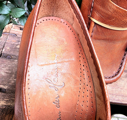 Vintage 70's / 80's V.D. Hammen Brogue Mocassin Shoes - Yatva
