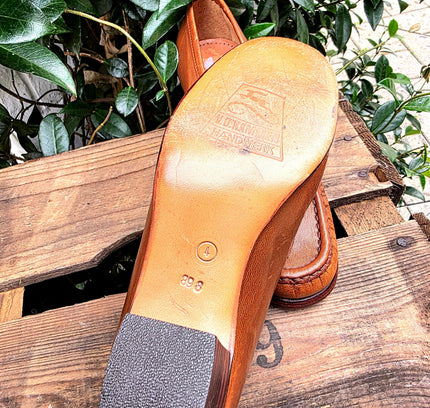 Vintage 70's / 80's V.D. Hammen Brogue Mocassin Shoes - Yatva