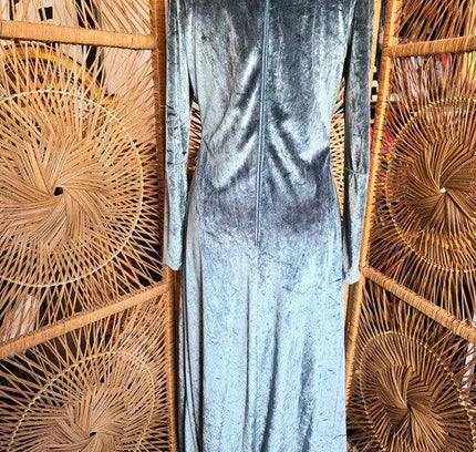 Vintage 70s /80s Vera Mont Velvet Style Maxi Dress - Yatva