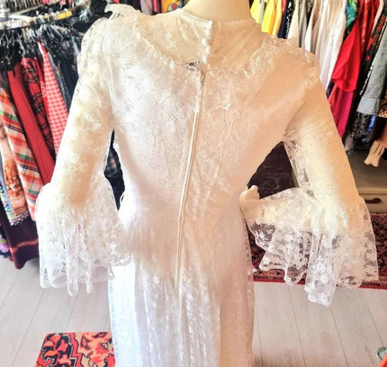 Vintage 70's/ 80's Vera Mont Wedding Dress - Yatva