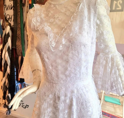 Vintage 70's/ 80's Vera Mont Wedding Dress - Yatva