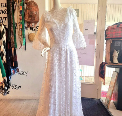 Vintage 70's/ 80's Vera Mont Wedding Dress - Yatva
