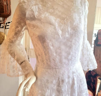 Vintage 70's/ 80's Vera Mont Wedding Dress - Yatva